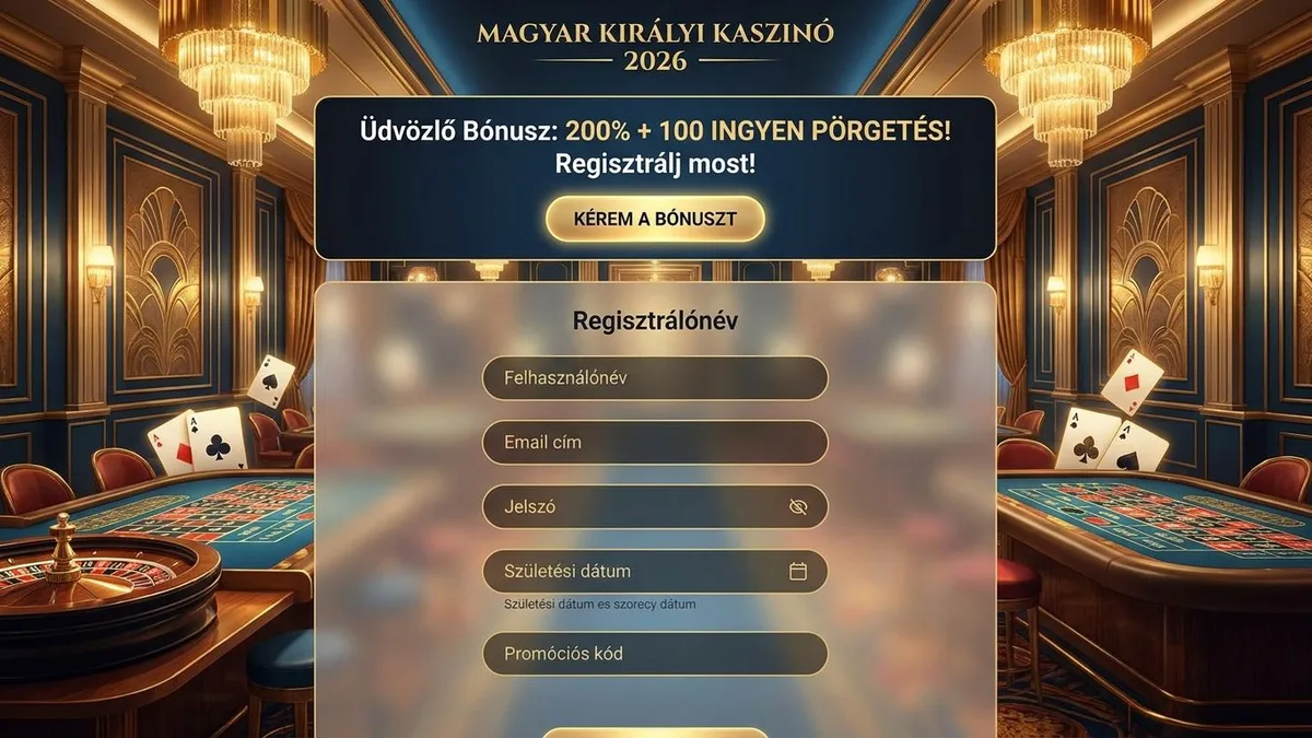 Regisztráció bónusszal